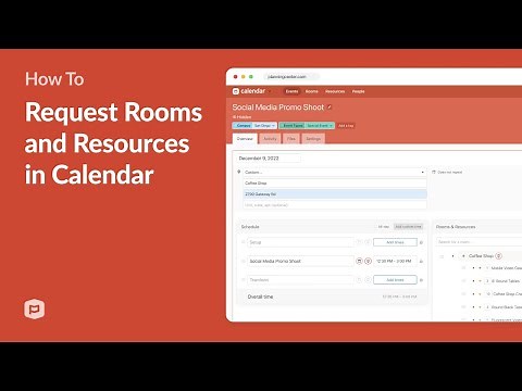 How to Request Rooms and Resources in Planning Center Calendar