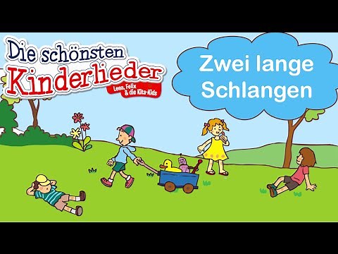 Zwei lange Schlangen | Kinderlieder mit Text zum mitsingen