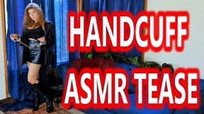 Handcuff ASMR Tease - Candle Boxxx Female Domination Handcuffs and Shackles Cock Tease Handcuff Fetish Shackles Fetish Leather Fetish Femdom POV MOBILE