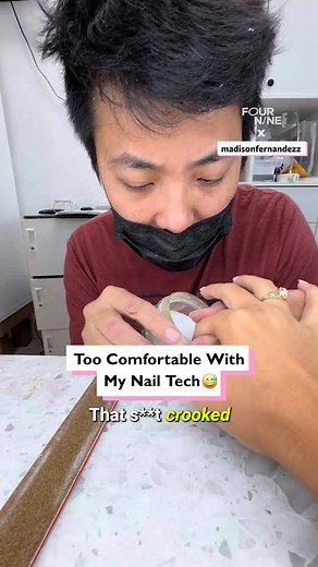 My nail tech and I are a little too comfortable with each other 😅 | Four Nine Salon