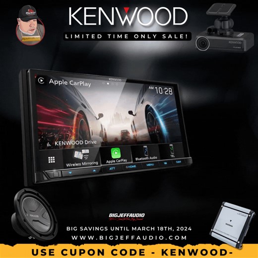 Savings Alert!!! All KENWOOD USA Products are now 15% OFF!!! not a few models, but ALL Kenwood Products at Big Jeff Audio!!! Check this out! Upgrade your car audio today!!! https://i.mtr.cool/dpfvqstmtz USE CODE - KENWOOD Limited Time Offer, valid until Monday March 18th, 2024!!! #taxtimesale #taxseasondeals #dealsontaxes #taxrefundshopping #taxreliefsale #springdeals #savingsaftertaxes #taxtimetreats #shoptaxrefund #treatyourself #taxseason #springbreakdeals #retailtherapy #taxtimefun #kenwood 