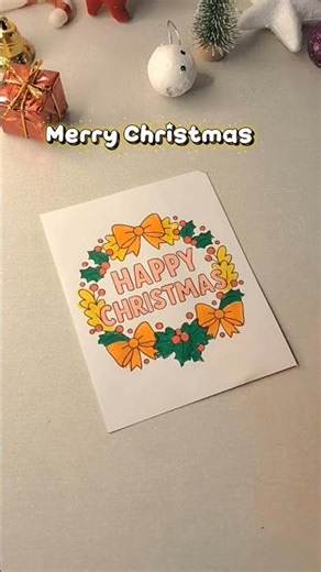 Easy Christmas Card Ideas 🎅🎁#cards #viralvideo #trendingshorts #shortsfeed