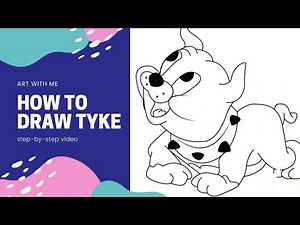 How to Draw Tyke Step by Step |Drawing tutorial || Tom and Jerry|Art with Me