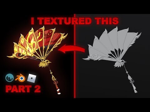 Stylized Anime Fan | Texturing (3DCoat) – Commission Workflow – Part 2