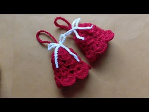 Crochet crishmas 🔔 bell tutorial for beginners stap by stap #Crochet #handmadeknetting