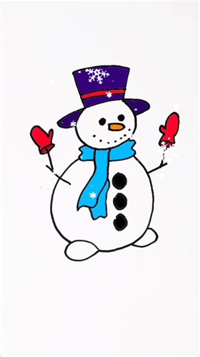✨ Cute Christmas Snowman | Cozy Winter Holiday Art 🎄