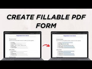 How To Create Fillable PDF Form for FREE