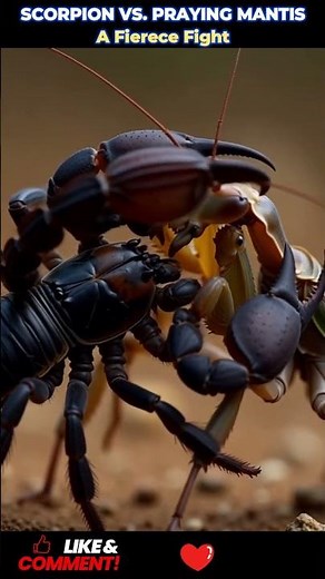 #PrayingMantis #Scorpion #NatureFight