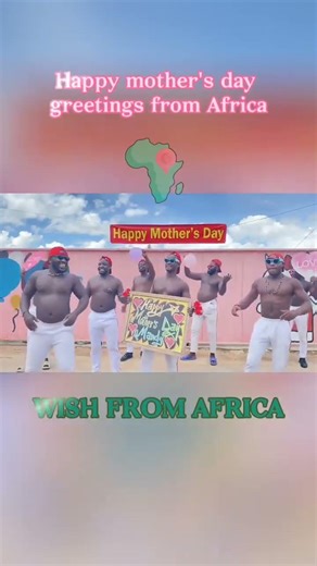 A Group of Africans Saying Happy Mothers Day Join in the joy of honoring mothers today!