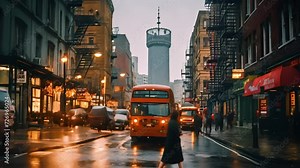 traffic jam in the city footage video 4k