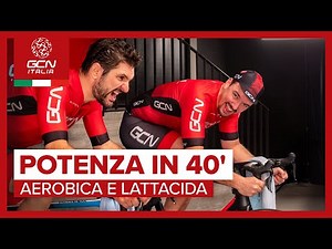 Allenare la potenza sui rulli in 40' | Allenamento Indoor