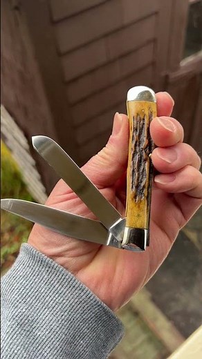 Case XX USA 1965-69 trapper 5254 pocket knife Beautiful Stag handles. Excellent. USA only