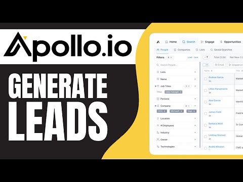 How to Use Apollo.io to Generate Leads (2026) | Apollo.io Tutorial