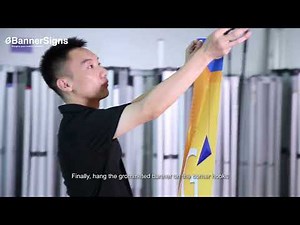How to easily install an Adjustable X Banner Stand with eBannerSigns!