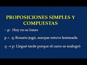 proposiciones simples y compuestas