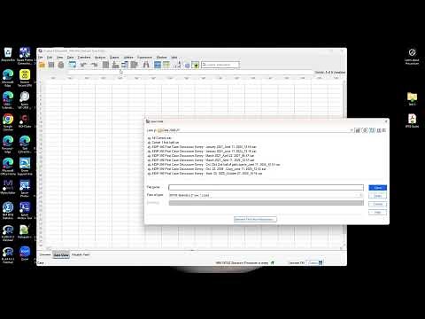 Opening a Data File In IBM SPSS