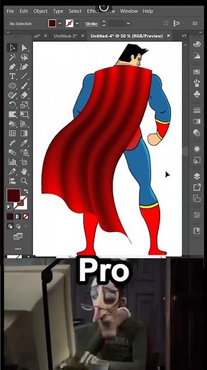 Beginner VS Pro Artist. Adobe Illustrator