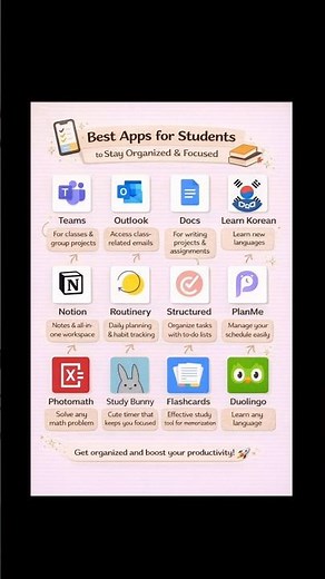Best Apps for Students 📚 | Stay Organized, Focused & Productive | Study Apps 2026