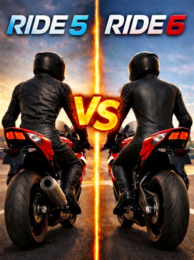 RIDE 5 vs RIDE 6 part 2 Graphics Comparison #ride6 #pcgaming #motorcycle #Ride #gameplay