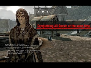 What Happens When You Use Console Commands to Complete Every Quest in Modded Skyrim at The Same Time