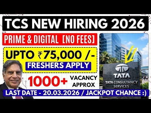 TCS Prime & Digital Hiring 2026 tamil | Eligibility & Salary Details | Apply Online | jobs tamizha