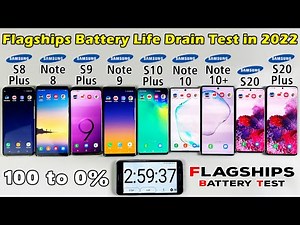 S20 Plus / S20 / Note 10+ / Note 10 / S10+ / Note 9 / S9+ / Note 8 / S8 Plus Battery Drain Test 2022