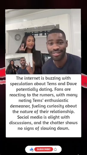 Rumors Spark About Tems and Dave Dating"#Tems #Dave #DatingRumors #CelebrityNews #Hollywood #trend