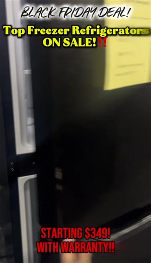 SIMPLE DESIGN, AMAZING DEALS!! Top Freezer Refrigerators ON SALE!朗‼️...