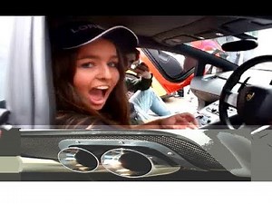 Girls revving / pedal pumping for fun