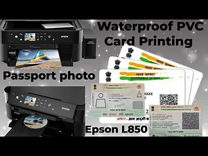 How to Epson L850 printer New Installation All-in One Color printer Waterproof PVC Card Printing