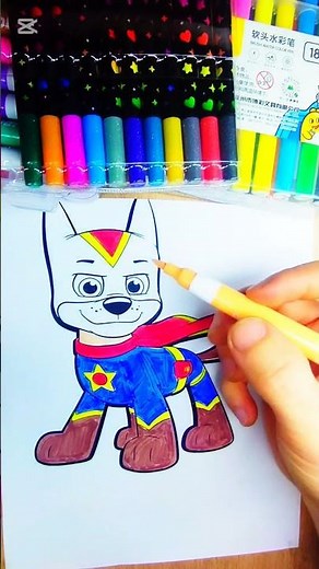 super puppy#coloring#art#shorts#trend