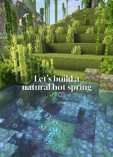 Minecraft Tutorial: Create a Stunning Natural Hot Spring