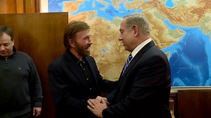 Prime Minister Benjamin Netanyahu to Chuck Norris: "Israel is strong, but it's indestructible now! Thank you for your support!" Video: GPO | The Prime Minister of Israel