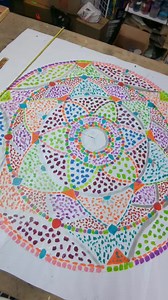 Chip In mosaic mural project is back! Join me in creating this BIG mosaic mandala mural. July 9 Carmel Arts & Design District. Free event! #chipinmosaic | Mosaics Garden by Nancy Keating