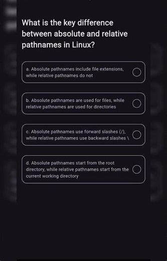 Intermediate Linux MCQs | part:- 9 #linux #opensource #terminal #coding
