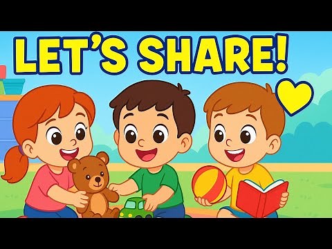 Sharing song | nursery rhymes for preschoolers | good habits | play together | learn good manners