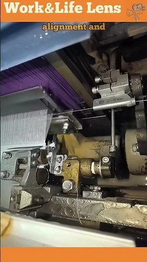 Automated water jet weaving for precise, strong fabric production in textile manufacturing.