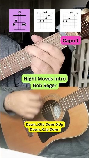 Night Moves Intro Easy Guitar Lesson | Bob Seger