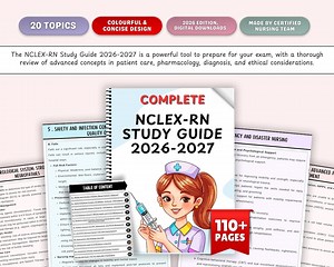 NCLEX-RN Study Guide 2026 2027 - Etsy Canada