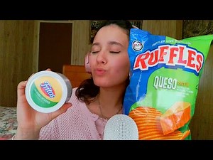 ASMR| Eating Chips Ruffles with Frito Cheese YUM (Crunchy Sounds!..)
