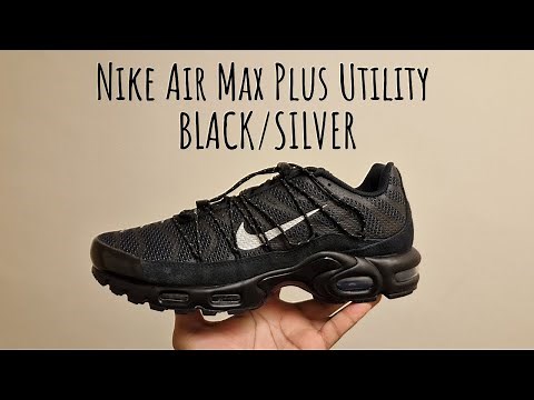 BETTER THAN THE OG??? Nike Air Max Plus Utility Black And Silver Unboxing and on foot review