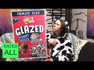 Glazed Froot Loops Blueberry Donut Holes Review | Seriously Cereal Little Bites