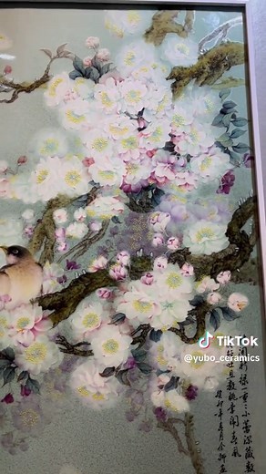 Spring Blossoms in Hand-Painted Porcelain Art