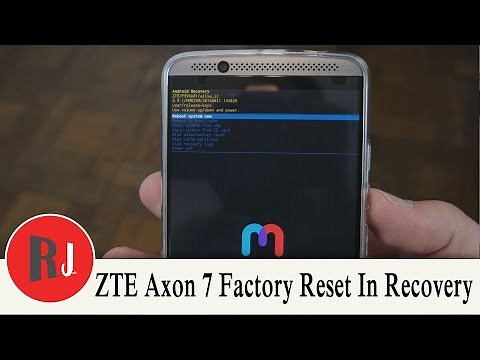 How to Factory Reset the ZTE Axon 7 In Stock Android Recovery