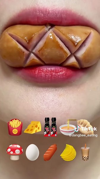 자가리코 치즈범벅 먹방! 현기증나푸드와 함께 즐기는 이모티콘 먹방ASMR