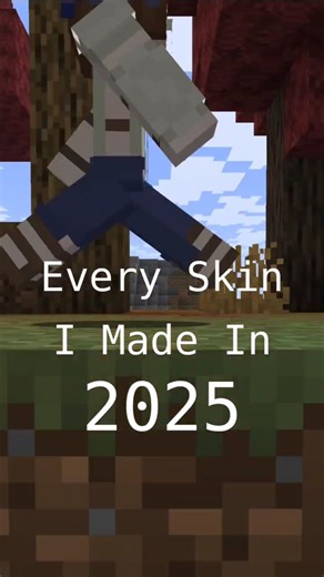 Every Skin I Made This Year #minecraft #gaming #rewind #2025 #minecraftskin