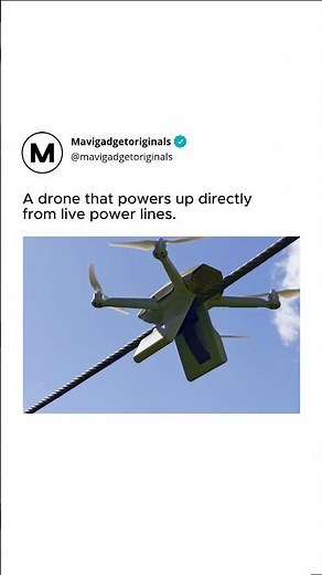 Self-Sustaining Drone Draws Energy From Electric Lines