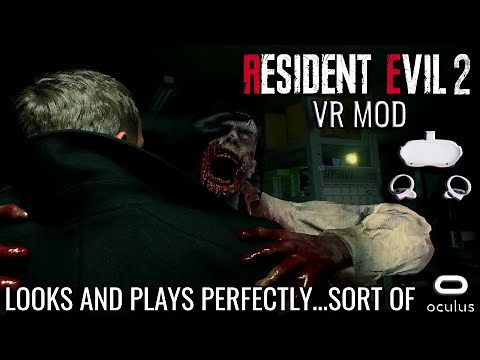 Resident Evil 2 VR Mod | Gameplay | Oculus Quest 2 Airlink