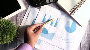 Business Analysis Presentation with Charts and Graphs | Premium Stock Video Footage