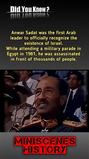 Peace or Betrayal? The Leader Assassinated in Front of Thousands 😱🎖️ #shorts #history